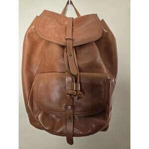 Madewell The Transport Leather Backpack Natural Tan Rucksack